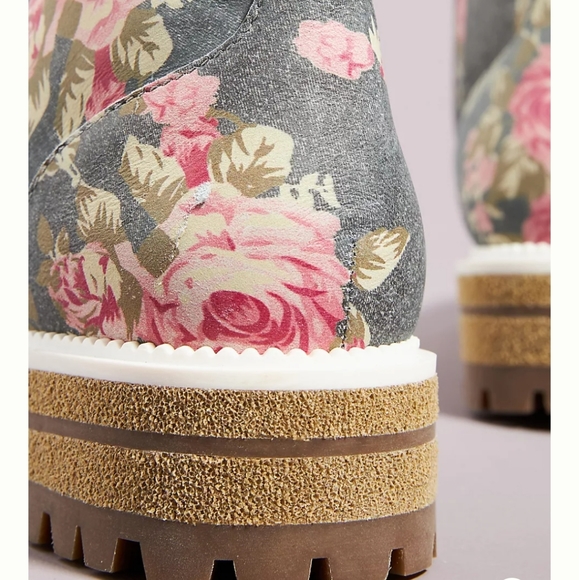 Anthropologie Cecelia New York Chance Hiking Boots - floral - Picture 4 of 16